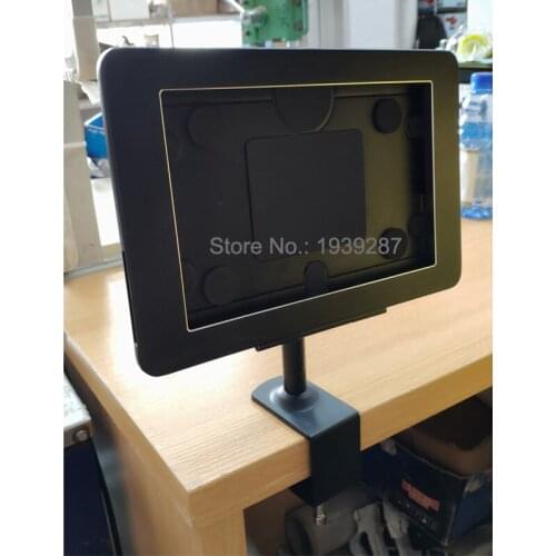 For 10.2 inch iPad table clamp stand with lock enclosure casing display holder support for 9.7/10.5/10.9/11 inch