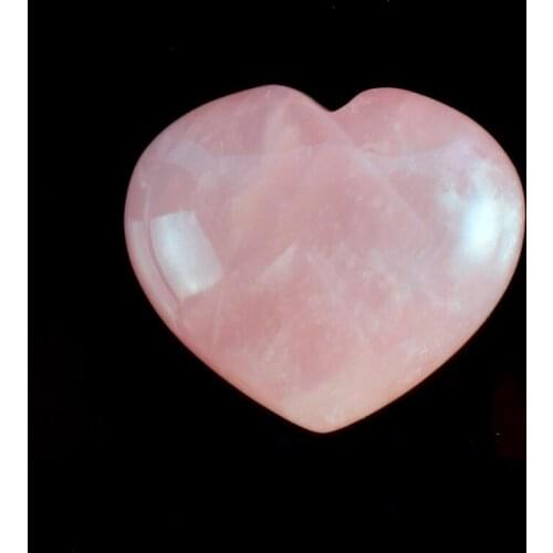 40x40x20MM Natural Rose Quartz Heart-Shaped pink Crystal Heart shape Stone wedding favors gifts Healing Reiki decor accessories