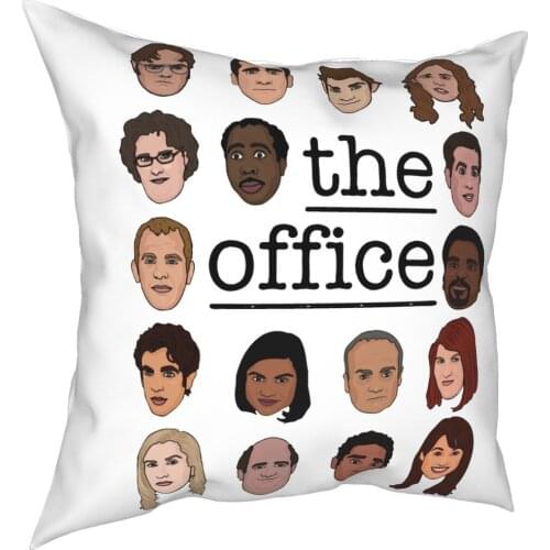 The Office Pillow Case Decoration Tv Series Dwight Schrute Michael Scott Cushions Throw Pillow for Sofa Double-sided Printing