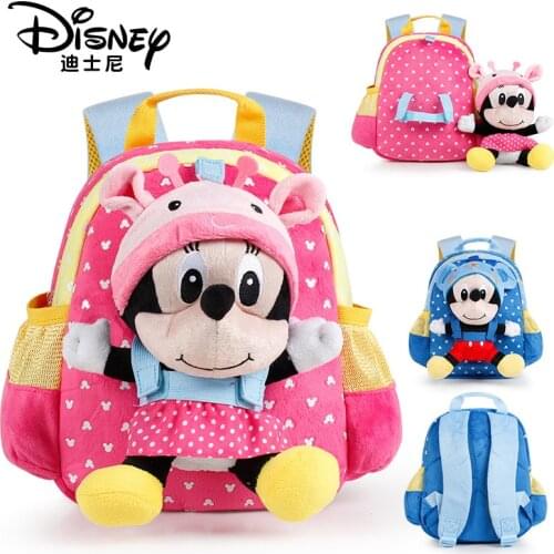 Disney Cartoon Mickey Schoolbag Girls Children School bag for Teenager Girl Orthopedic Princess Backpack Mochila Infantil
