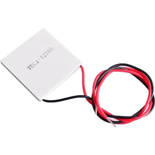 Semiconductor refrigeration chip TEC1-12703 40*40MM 27W low power 12V 3A internal resistance 4.0~4.3Ω small instrument cooling