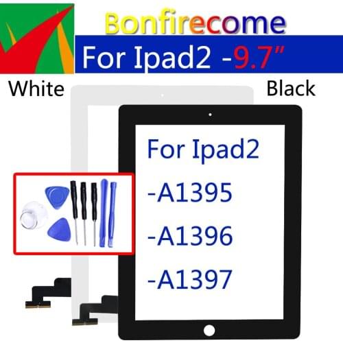 Touch Screen For IPad 2 iPad2 A1395 A1396 A1397 Touch Panel LCD Outer Display Digitizer Sensor Glass Replacement