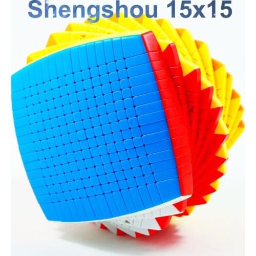Shengshou 15x15x15 Cube stickerless 106mm Pillow Cubes Speed Magic Puzzle SengSo 15x15 Educational Cubo magico Toys