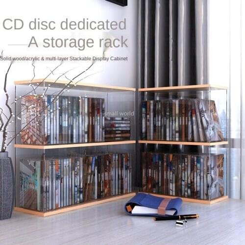 CD DVD storage box storage rack record album, vinyl record discs frame ps4 game disc Blu-ray Disc finishing frame storage box