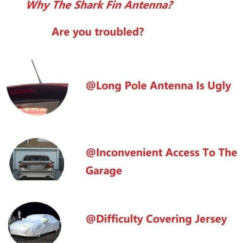 Universal Shark Fin Car Roof Antenna Radio FM/AM Signal Aerial Accessories Decoration 5 Can Choose Color Q0D0