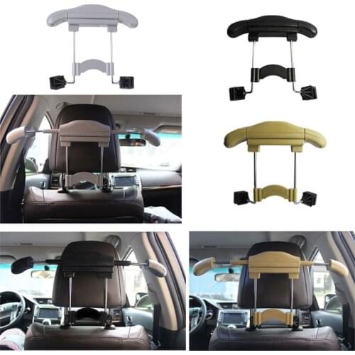 X7AE Car Seat Hanger Holder Organizer Retractable Coat Hanger Clothes Suits Holder Multifunction Suit Retractable Hanger