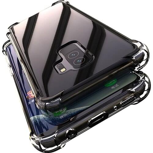 100pcs Air Cushion Corner Shockproof Case Transparent Soft TPU Gel Cover For Samsung Galaxy A02S A02 A12 A22 A32 A42 A52 A72 A82