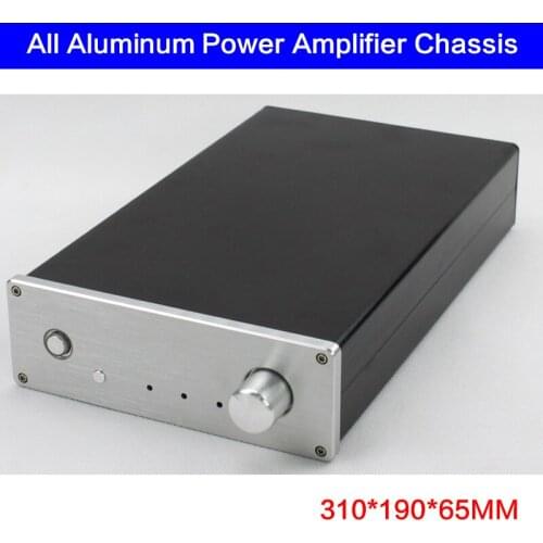 310*190*65MM All-aluminum Power Amplifier Chassis WA65 Multi-purpose Case Audio Shell Power Box Amplifier Enclosure