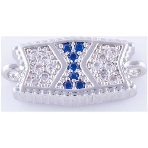 Supplies For Jewelry 5pcs Zircon Geometric Charms For Bracelets & Necklace Wholesale Copper Micro Pave Czech Charms Diy Gifts