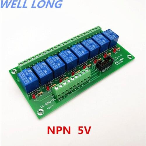 8 Channel NPN Type 5V 10A Power Relay Interface Module,SONGLE SRD-5VDC-SL-C Relay