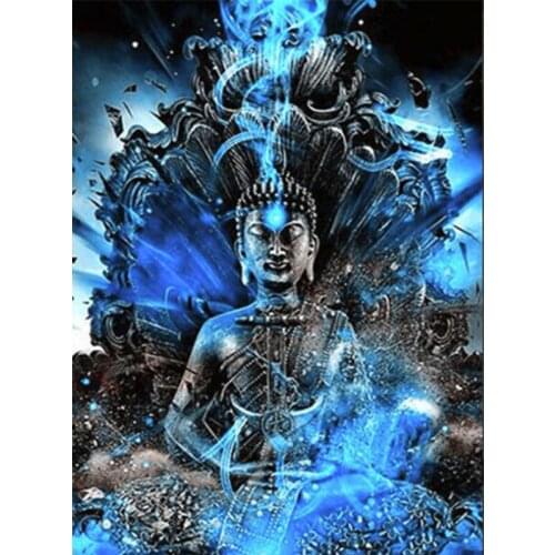 5D DIY Diamond Painting Buddha Religion Full Drill Square Diamond Embroidery Sale Cross Stitch Kit Portrait Zen Craft Kits AZ599