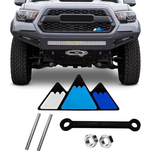 AU05 -Tri-Color Grille Badge Logo Grill Decoration Car Truck Label for Toyota- Tacoma 4Runner Rav4 Highlander