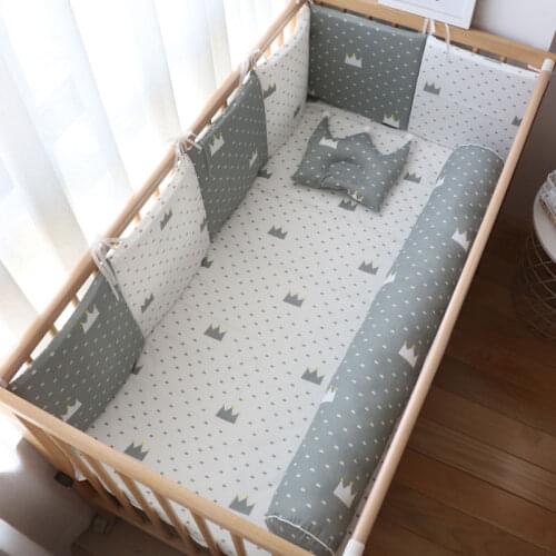 Baby Bumper For Newborns Cotton Soft Bumpers In The Crib For Baby Room Decoration Super Thick Crib Protector For Infant Kid Bed