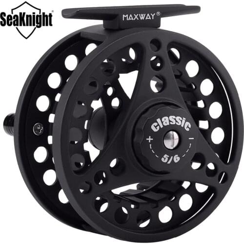 1PC SeaKnight Fly Fishing Reel1 PC MAXWAY Classic New 3/4 5/6 7/8 Full Metal 3BB 1: 1 Aluminum Body Fishing Flare Tackle ReelV