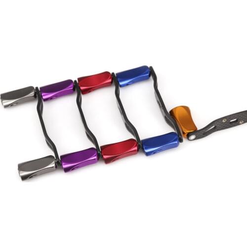 DEUKIO Fishing Reel Handle Drum Wheel Aluminum Alloy Knob Carbon Fibre for A/D/S BaitCasting Reel Tackle Accessory