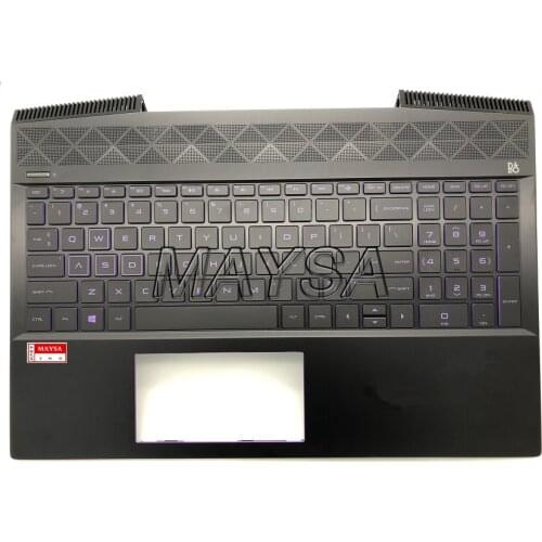 Keyboard for HP Pavilion GAMING 15-CX PC with purple backlight