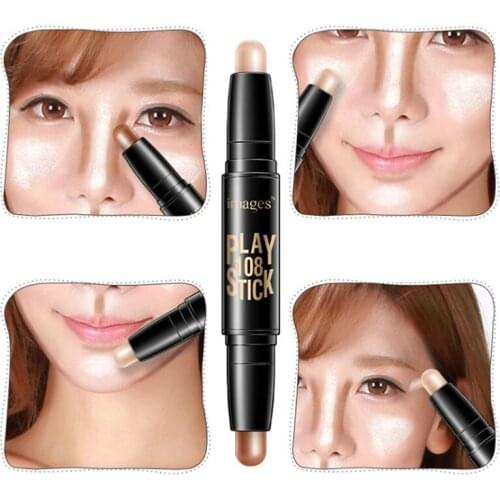 2 Color Double Head Contouring Stick Smooth Nourishing Moisturizing Belleza Stick Facial Cosmetics Makeup Tool Wholesale TSLM2