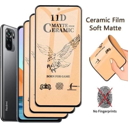 Matte 9D Ceramic Film For Redmi K30 K20 8A 7A 6 5A Note 8T 7 6 5 Pro Max Glass Black Edge Soft Screen Protector