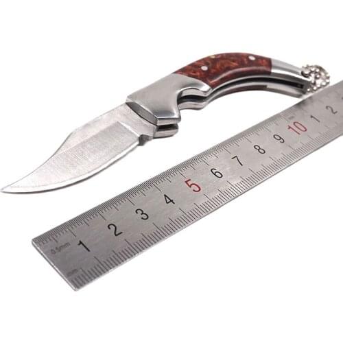 Mini Folding Survival Knife Tactical Knife Keychain Steel Portable Rescue Camping Hunting Pocket Knives Outdoor EDC Tools