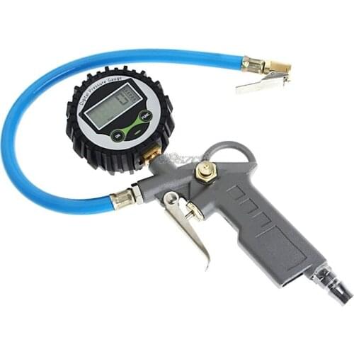 Multifunctional Digital Car Truck Air Tire Pressure Inflator Gauge Dial Meter Vehicle Tester Tyre Inflation Gun Monitoring Tool