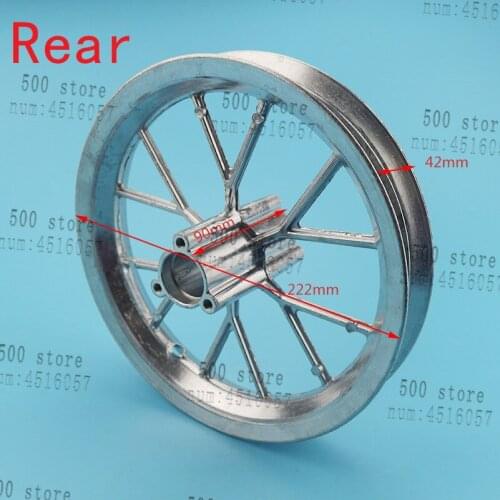 Front or Rear wheel rim 12 1/2x2.75 wheel hub use 12 1/2x2.75tire for Dirt Bike MX350 MX400 43CC 47CC 49CC Mini Moto E-Scooter