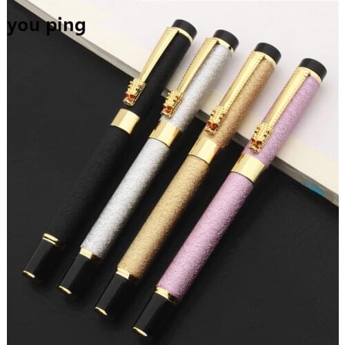 New High Quality 5 Colour Dragon Business Office Fountain Pen Student School Stationery Supplies Ink Pens