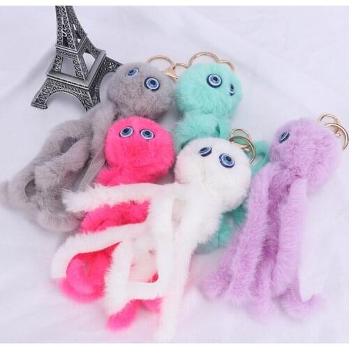 Octopus plush keychain pendant fashion octopus man shape toy doll bag pendant car pendant