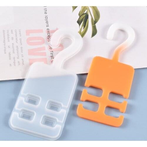 Diy Epoxy Face Mask Hanger Resin Mold for Resin Silicone Craft Storage Hook for Mask Storage and Car Organizer Hooks Key Holder