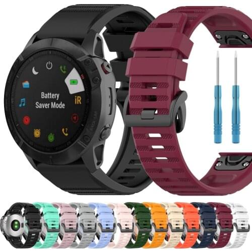 For Garmin Fenix 6 6X Pro 5X 5 Plus 3HR Watchband Strap Forerunner 935 S60 Quick Release Strap 26mm 22mm Sport Silicone Bracelet