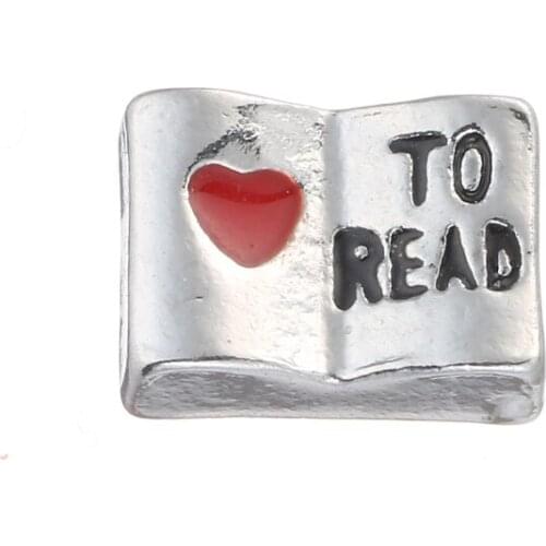 Love To READ Floating Charm Floating Locket charm Fits Living lockets 10pcs/lot