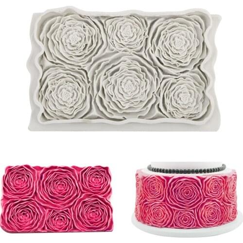 Sugarcrafts Chocolate Baking Tools Rosette Silicone Mold Cake Decorating Tools Cake Border Fondant Mould Baking Mould