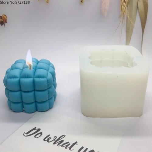 Candle Silicone Mold 3D Simulation Sofa Bubble Shape Aromatherapy Candle Soap Mold Candle Making