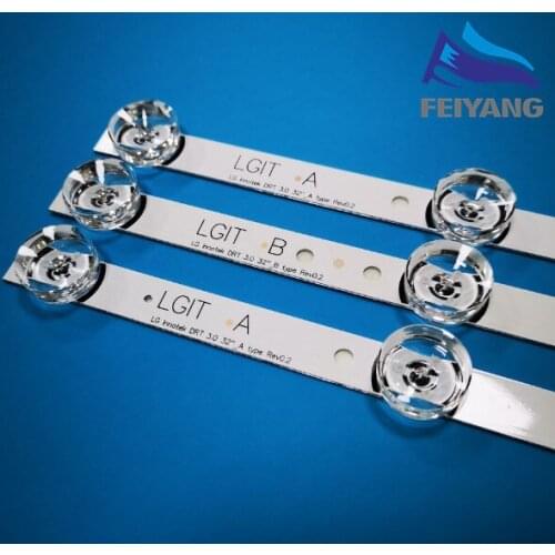 3 x LED backlight Strip for LG 32"TV innotek drt 3.0 32 LGIT drt3.0 WOOREE A/B UOT 32MB27VQ 32LB5610 32LB552B 32LF5610 lg32lf560