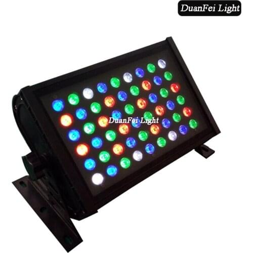 12UNITES led wall wash RGBW ip65 led stage lighting 54x3w led wall washer RGBW dmx led washing light
