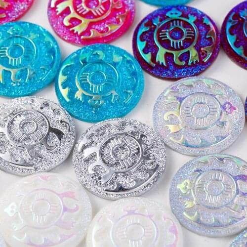 Taidian Flat Back Turtle Sew On Rhinestones For First Nation Bead work 2 holes Resin stone 25mm 20pieces