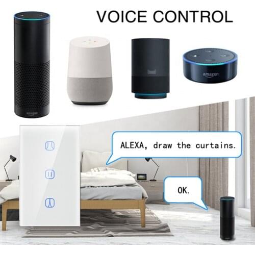 Tuya Life Smart WiFi Curtain Can Be Used For Controllable Curtains, Electric Blinds Can Be Used With Alexa/Google Home, White