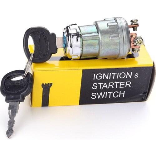 Universal Car Boat 12V 4 Position Ignition Starter Switch with 2 Keys for Petrol Engine Farm Machines Harvesters Supplies