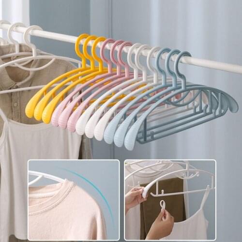 10PCS Non-Marking Hanger Hangers For Clothes Closet Organizers Widened Non-Slip Drying Rack Thickened Anti-Deformation Hangers