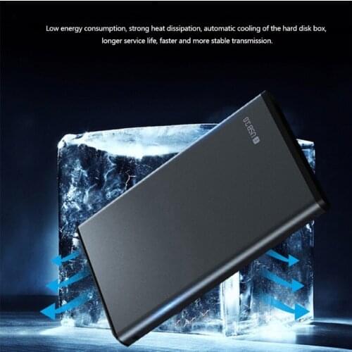 85DD Aluminum Alloy External Hard Drive Disk 6TB High Speed Portable Hard Drive Durable Enclosure for PC Laptop and Macbook