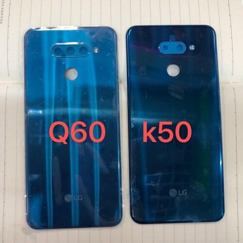 Back Cover for LG Q60 K50 Rear Housing Door Battery Cover for Q60 K50 back housing with camera lens glass