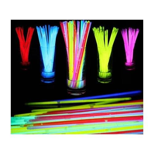 100Pcs/lot Multi Color Glow Stick Light Bracelets for Party Hot Dance Christmas Decoration Accessory Kids Gifts Toys 2017 New