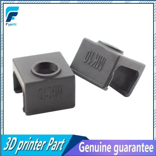 2PCS MK10 Black Silicone Sock Blue instead Ceramic Insulation For Wanhao i3 QIDI TECH SILICONE HEATER BLOCK COVER