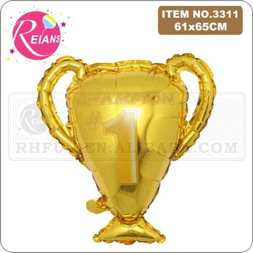 61*65 Cm The First Prize Champion Trophy Aluminum Foil Balloon Sports Theme birthday Party Decoration Holiday Balloon Wholesale