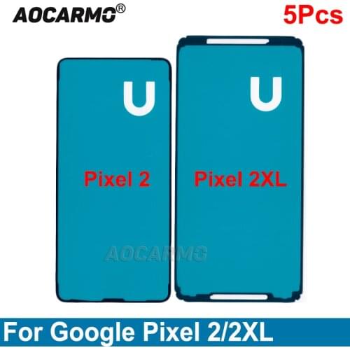 Aocarmo 5Pcs/Lot For Google Pixel 2 XL 2xl LCD Front Screen Adhesive Glue Sticker