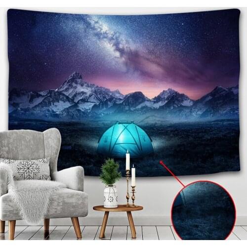 Space fantasy scene home decoration tapestry Hippie Bohemian wall decoration bedroom sheet yoga mat sofa blanket