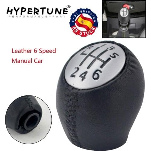 Leather 6 Speed Manual Car Gear Shift Knob Car Styling For Renault MEGANE SCENIC LAGUNA ESPACE MASTER For VAUXHAL For OPEL