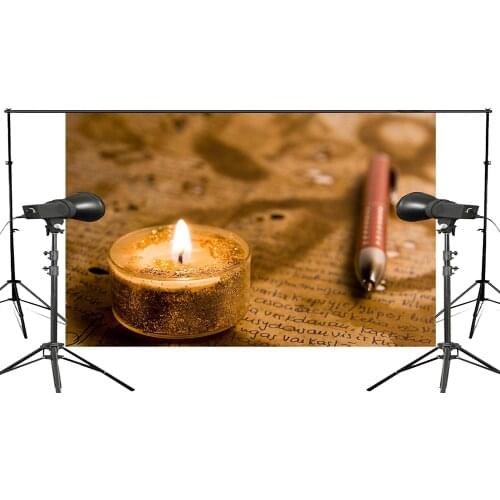 Nostalgic Nautical Map Photo Background Candle Pen Child Married Studio Retro Photography Background 150x220cm