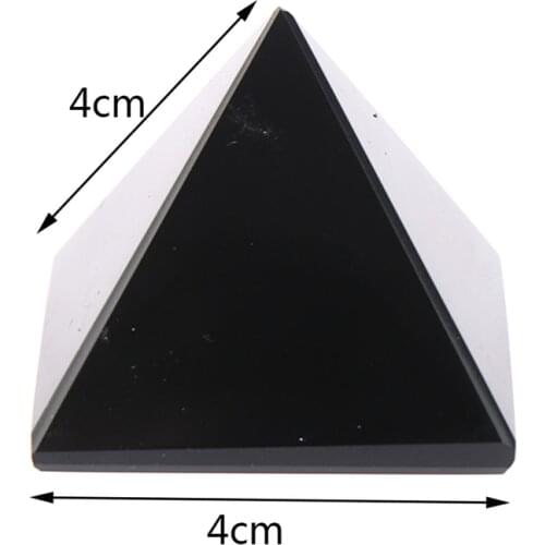 Obsidian Pyramid Natural Polished Surface Black Crystal Reiki Energy Stone Mineral Specimen Pyramid Ornaments Desktop Decor