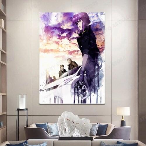 Ghost In The Shell Stand A Painting Wall Art Canvas Painting Posters Prints Wall Pictures For Living Room Decoration Anime