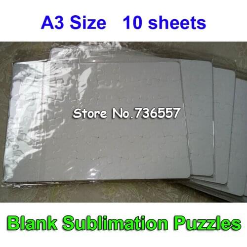 A3 Blank Sublimation Puzzle ,Custom Made Puzzles Blank Heat Transfer Sublimation Transfer Paper Puzle